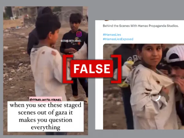 Iraqi photoshoot misrepresented as Pallywood ‘crisis actor’ video