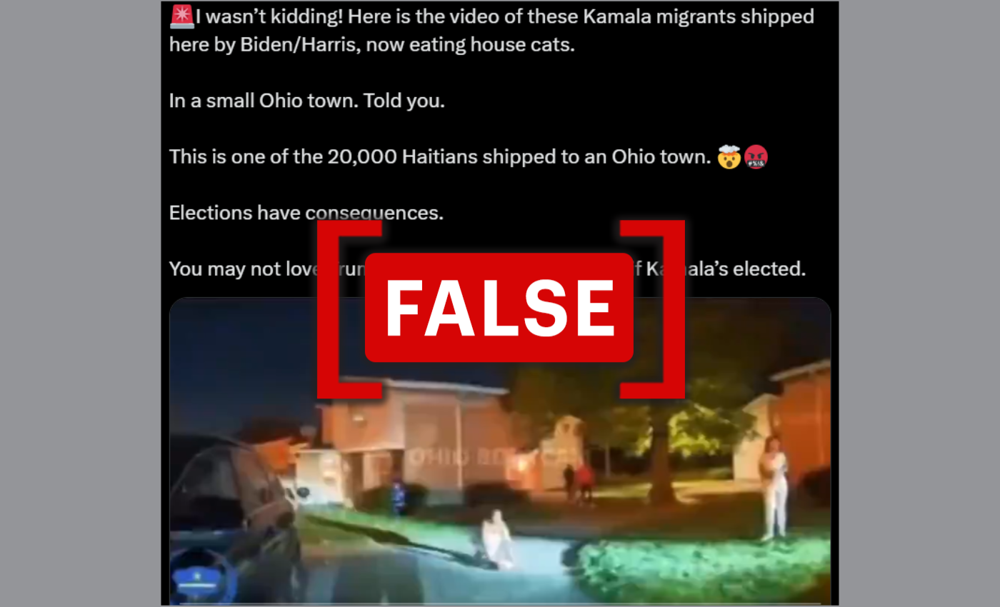 No evidence that Haitian immigrants in Ohio are abducting and eating pets